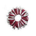 Spirit Pomchies  Ponytail Holder - Burgundy Red/Perla Silver